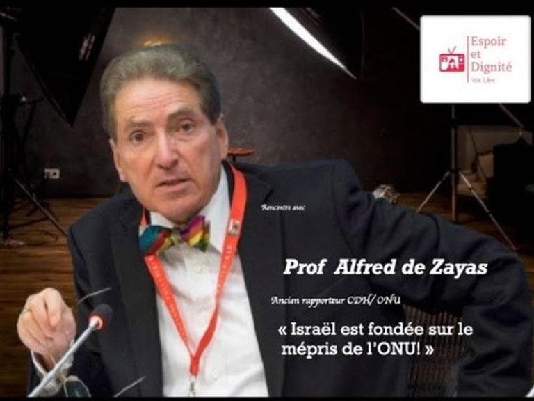 Alfred de Zayas on Zionism, Iran and NATO