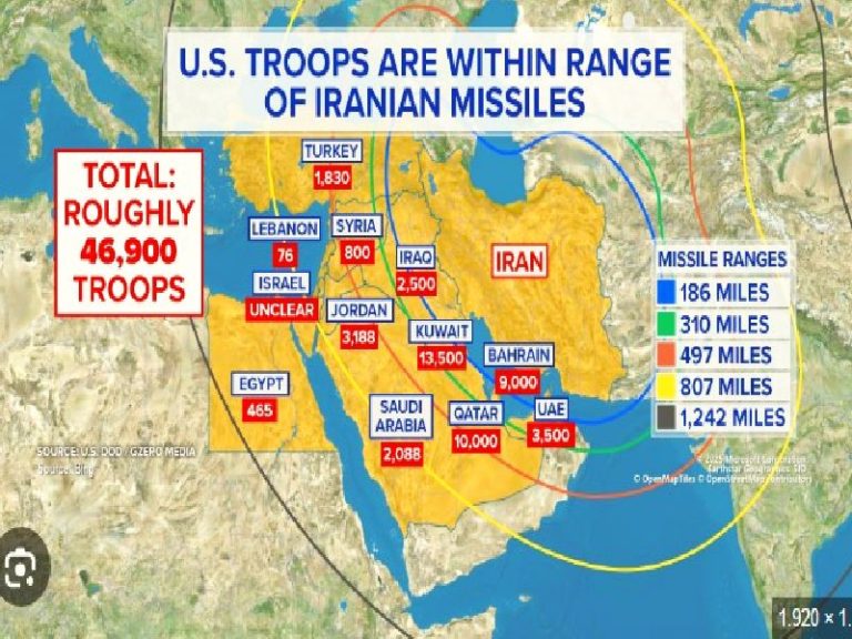 US, Israeli bases in W. Asia within Iranian fire range: Military spox