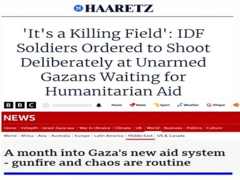 Israeli Massacres Of Starving Palestinians Seeking Food Aid – Comparing The BBC And Haaretz