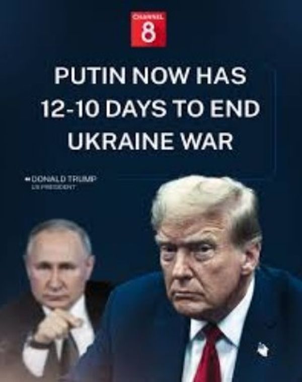 Trump Says Russia Now Has ’10 or 12 Day’ Deadline To End Ukraine War