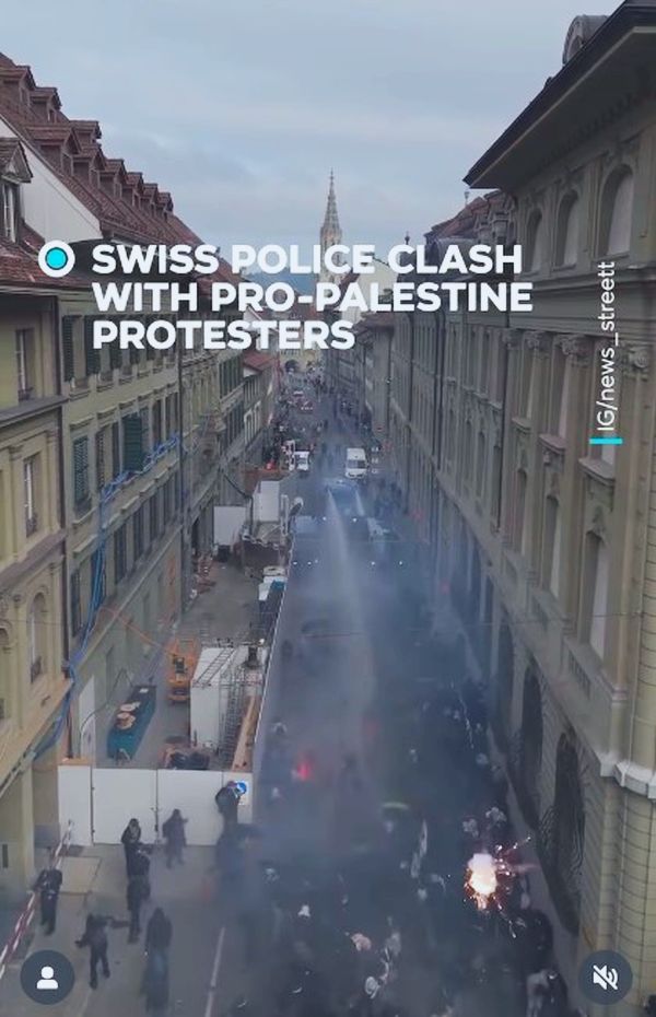 Clashes erupt in Swiss capital Bern during pro-Palestine rally