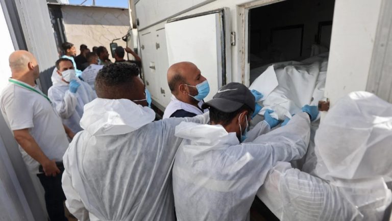 Outcry after Israel returns Palestinian bodies in ‘horrific condition’ to Gaza