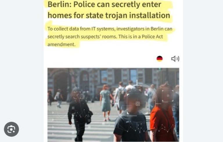 New Berlin law allows police to install spyware in homes