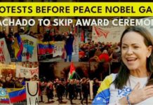 Norway | Protests erupted in rejection of Maria Corina Machado receiving Nobel Peace Prize