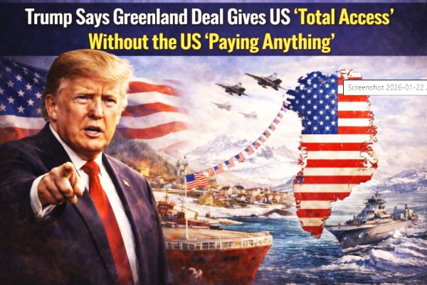 Trump Says Greenland Deal Gives US ‘Total Access’ Without the US ‘Paying Anything’