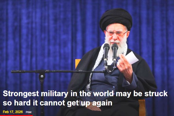 Strongest military in the world may be struck so hard it cannot get up again