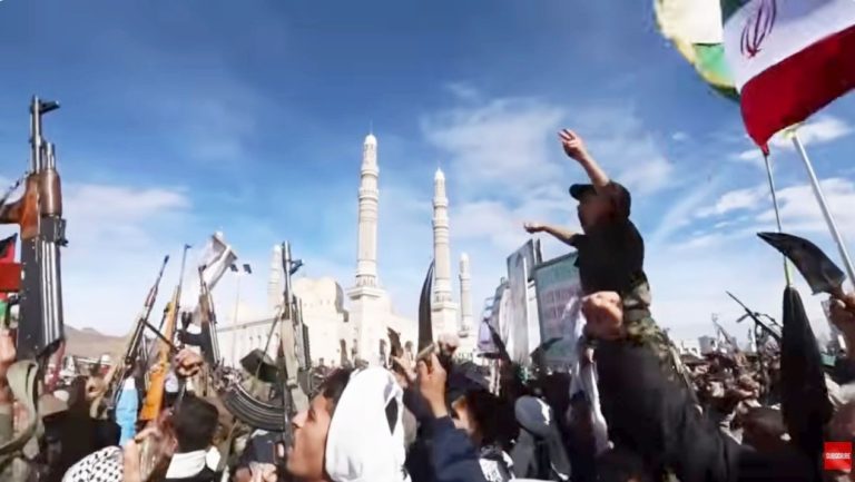 Yemen Streets Packed With Thousands of Houthis Rallying in Support of Iran