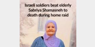 Israeli soldiers beat elderly Palestinian woman to death during West Bank home raid