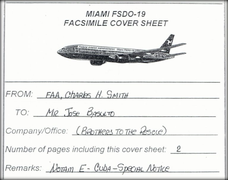 Cuba: Declassified Records on the Brothers to the Rescue Shootdown