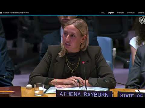 UN Security Council Testimony About Gaza by Athena Raeburn, Executive Director, AIDA